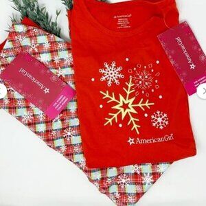 NWT American Girl holiday dreams pajama pants and top women's size L (12-14)